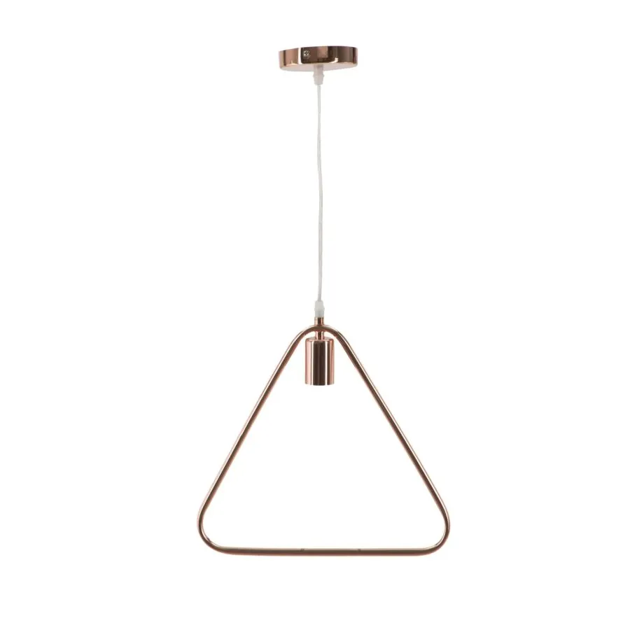 Lampa wisząca Triangle w kolorze miedzi 33x1,5x31,5 cm